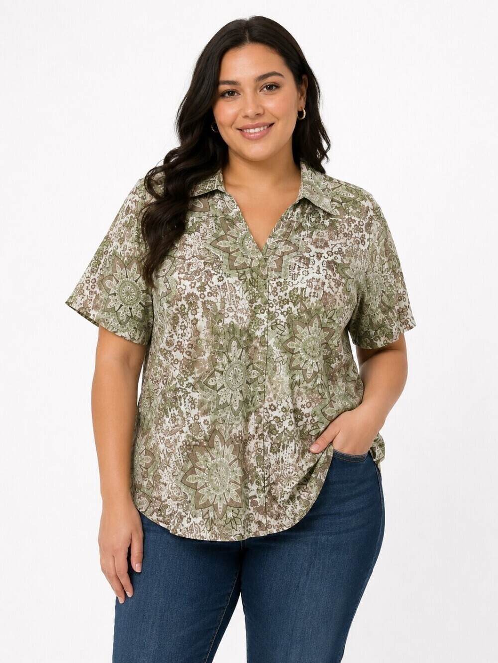 Gloria Vanderbilt Casuals Women's Plus Size Shirt/Top